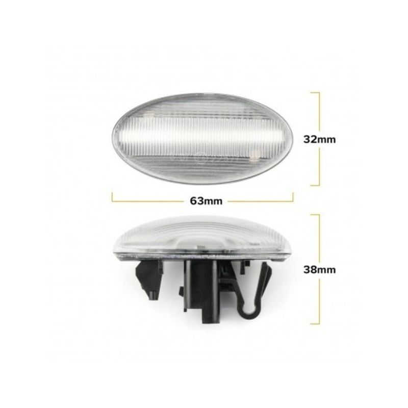 Auto si Moto - Piese auto si accesorii - Caroserie - Faruri, stopuri si proiectoare - Set 2 Semnalizari Aripa LED Citroen C1, C2, C3, C5, C6, Berlingo - Infinity.ro