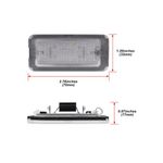 Auto si Moto - Piese auto si accesorii - Caroserie - Faruri, stopuri si proiectoare - Set 2 Lampi numar LED Fiat 500, 500C 2009-2015 model European - Infinity.ro