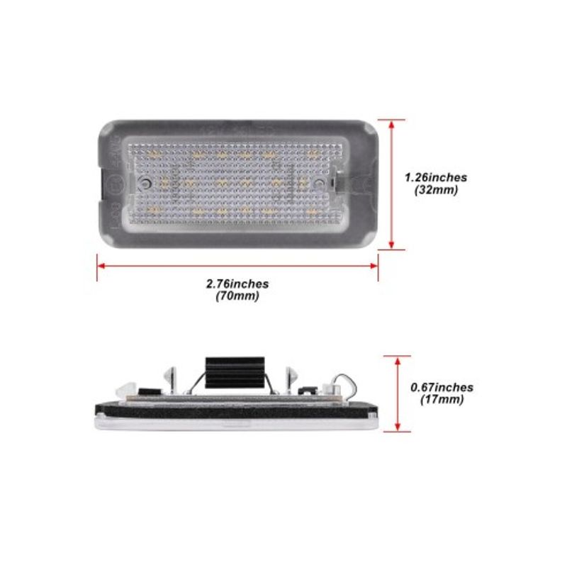 Auto si Moto - Piese auto si accesorii - Caroserie - Faruri, stopuri si proiectoare - Set 2 Lampi numar LED Fiat 500, 500C 2009-2015 model European - Infinity.ro