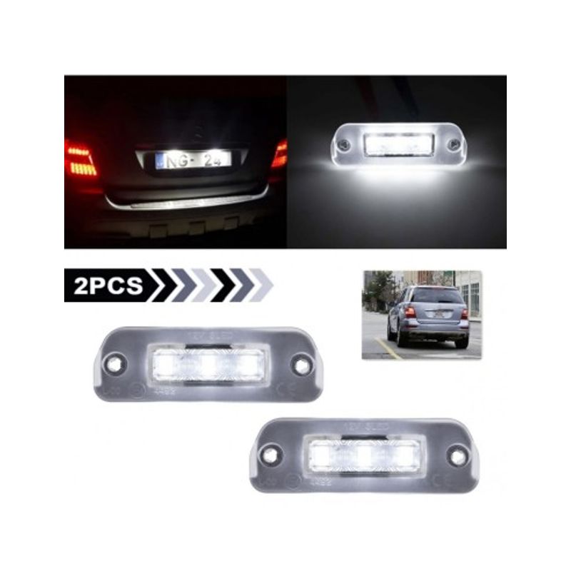 Auto si Moto - Piese auto si accesorii - Caroserie - Faruri, stopuri si proiectoare - Set 2 Lampi Numar Led Mercedes-Benz ML W164, R W251, GL X164 - Infinity.ro