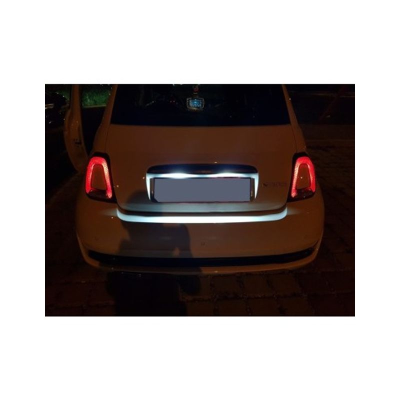 Auto si Moto - Piese auto si accesorii - Caroserie - Faruri, stopuri si proiectoare - Set 2 Lampi numar LED Fiat 500, 500C 2009-2015 model European - Infinity.ro