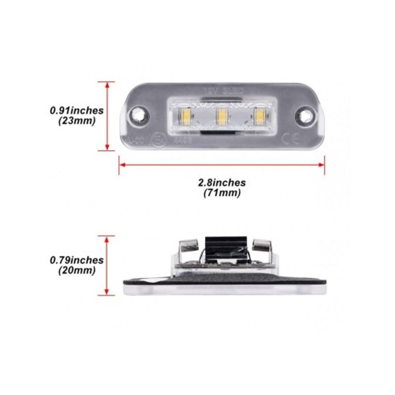 Auto si Moto - Piese auto si accesorii - Caroserie - Faruri, stopuri si proiectoare - Set 2 Lampi Numar Led Mercedes-Benz ML W164, R W251, GL X164 - Infinity.ro