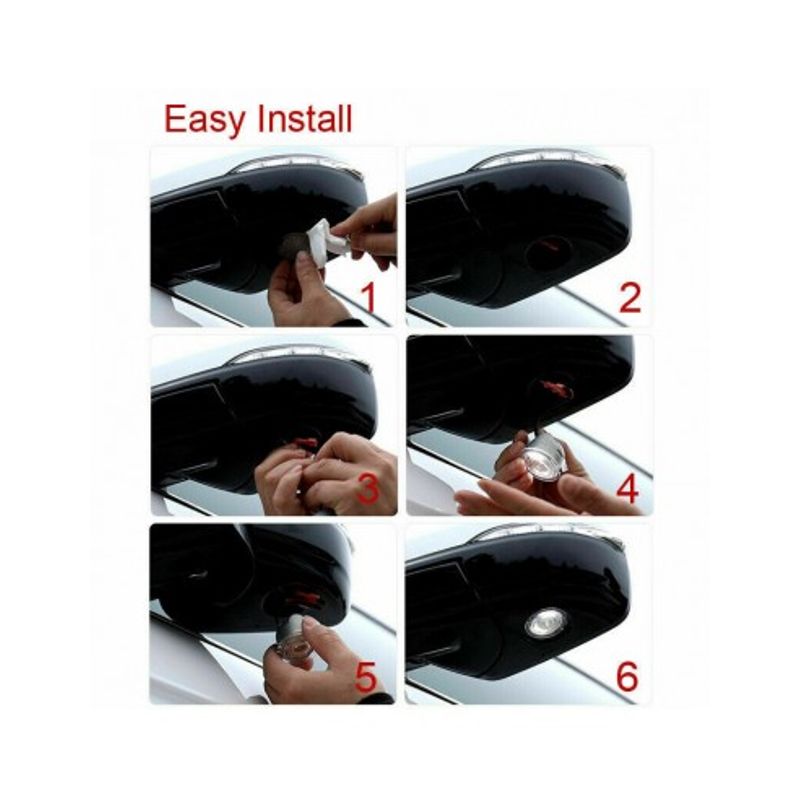 Auto si Moto - Electrice auto - Iluminare si semnalizare - Lumini ambientale - Set 2 Logo Oglinzi Ford Focus, C-Max, Ranger, Fusion, F-150, Edge - Infinity.ro