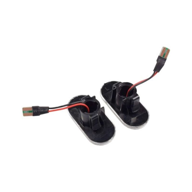 Auto si Moto - Piese auto si accesorii - Caroserie - Faruri, stopuri si proiectoare - Set 2 Semnalizari Aripa LED dinamice cu sticla clara pentru Renault Clio, Espace, Master, Megane, Trafic - Infinity.ro