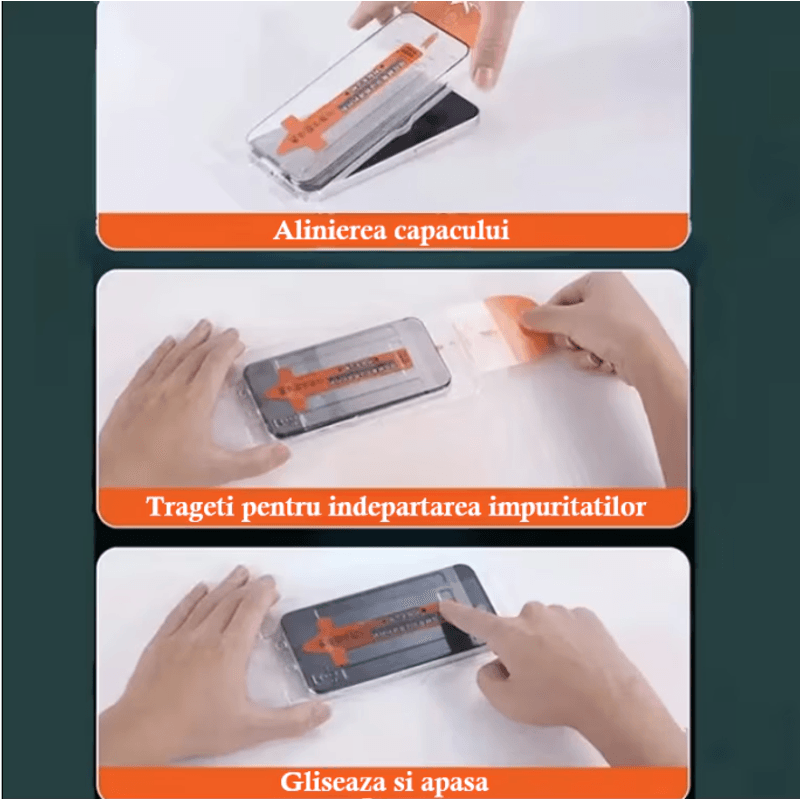 Laptop, Telefoane si Tablete - Telefoane mobile si accesorii - Accesorii Telefoane - Folii protectie telefoane - Folie de sticla N2L Store® pentru iPhone 16 PLUS, Privacy, 9H+, anti-amprenta, kit aplicare - Infinity.ro