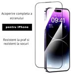 Laptop, Telefoane si Tablete - Telefoane mobile si accesorii - Accesorii Telefoane - Folii protectie telefoane - Folie de sticla N2L Store® pentru iPhone 16 PRO, Privacy, 9H+, anti-amprenta, kit aplicare - Infinity.ro