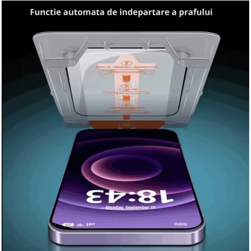 Laptop, Telefoane si Tablete - Telefoane mobile si accesorii - Accesorii Telefoane - Folii protectie telefoane - Folie de sticla N2L Store® pentru iPhone 16 PRO, Privacy, 9H+, anti-amprenta, kit aplicare - Infinity.ro