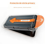 Laptop, Telefoane si Tablete - Telefoane mobile si accesorii - Accesorii Telefoane - Folii protectie telefoane - Folie sticla N2L Store® pentru iPhone 16, Privacy, 9H+, anti-amprenta, kit de aplicare - Infinity.ro