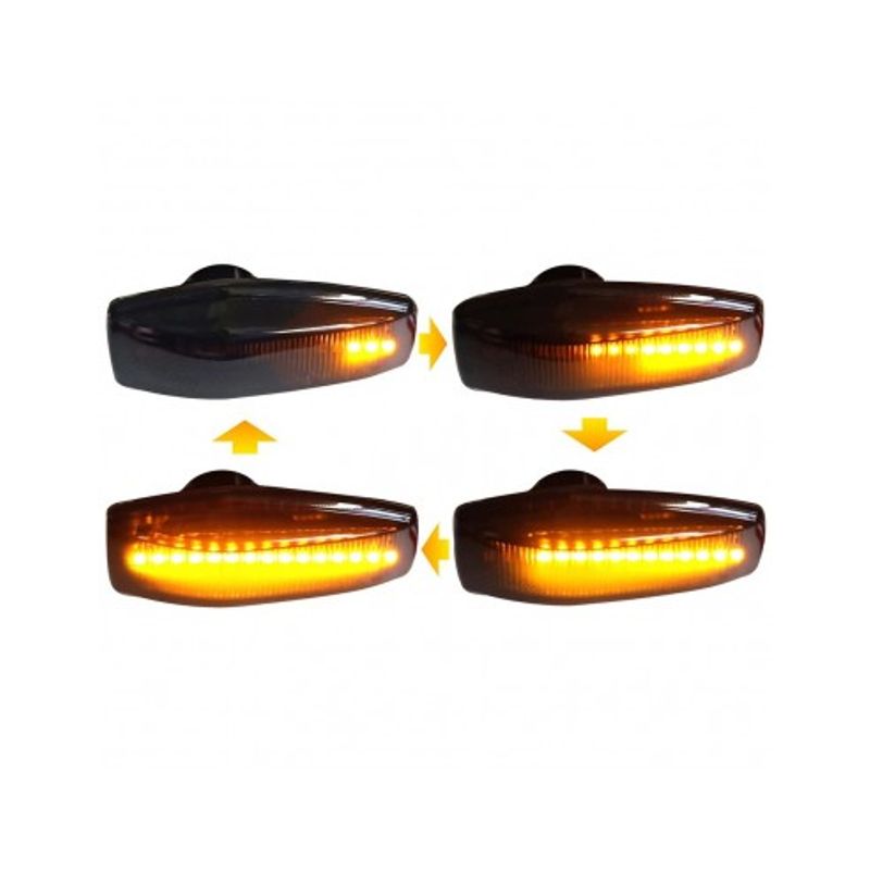 Auto si Moto - Piese auto si accesorii - Caroserie - Faruri, stopuri si proiectoare - Set 2 Semnalizari Aripa LED Dinamice Hyundai Elantra, Tucson, Sonata, Coupe - Infinity.ro