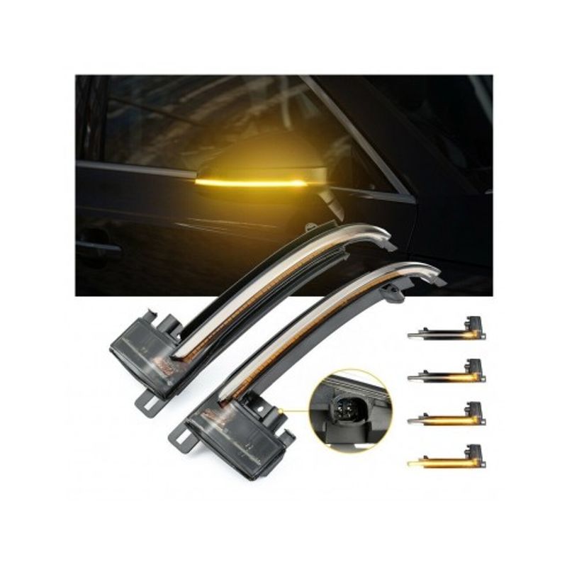 Auto si Moto - Piese auto si accesorii - Caroserie - Faruri, stopuri si proiectoare - Set 2 Semnalizari Led Oglinda Dinamice Audi A3, A4, A5, A6, A8, Q3 - Infinity.ro