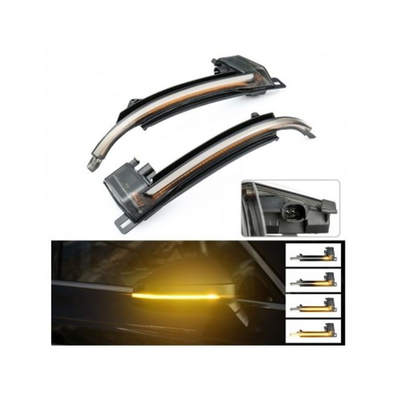 Auto si Moto - Piese auto si accesorii - Caroserie - Faruri, stopuri si proiectoare - Set 2 Semnalizari Led Oglinda Dinamice Audi A3, A4, A5, A6, A8, Q3 - Infinity.ro