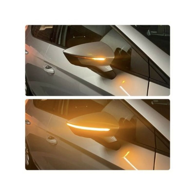 Auto si Moto - Piese auto si accesorii - Caroserie - Faruri, stopuri si proiectoare - Set 2 Semnalizari Led Oglinda Dinamice Seat Leon, Ibiza, Arona - Infinity.ro