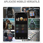 Fashion, accesorii si bijuterii - Barbati - Accesorii barbati - Genti si rucsacuri barbati - Ghiozdan cu Display LED N2L Store®, 25L, Aplicatie iOS/Android, Bluetooth, GIF/Imagini, Laptop 15.6", Impermeabil, Negru - Infinity.ro