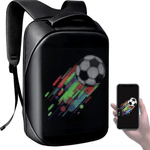 Fashion, accesorii si bijuterii - Barbati - Accesorii barbati - Genti si rucsacuri barbati - Ghiozdan cu Display LED N2L Store®, 25L, Aplicatie iOS/Android, Bluetooth, GIF/Imagini, Laptop 15.6", Impermeabil, Negru - Infinity.ro