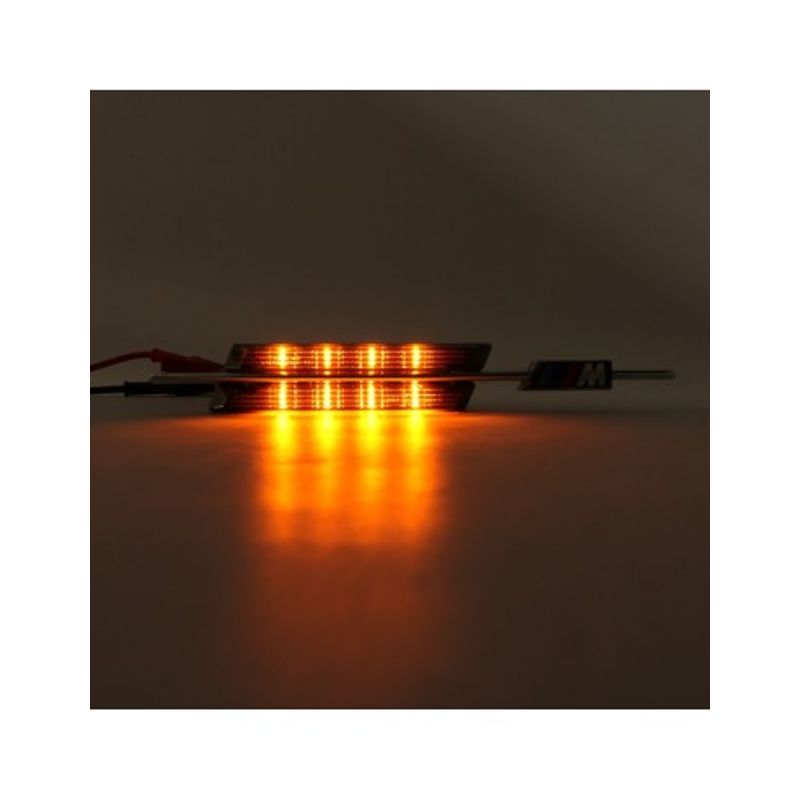 Auto si Moto - Piese auto si accesorii - Caroserie - Faruri, stopuri si proiectoare - Set 2 Semnalizari Aripa Led fumurii BMW E46 Prefacelift 1998-2001 - Infinity.ro