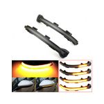 Auto si Moto - Piese auto si accesorii - Caroserie - Faruri, stopuri si proiectoare - Set 2 Semnalizari Led Oglinda Dinamice fumurii pentru VW Golf VII, Touran 2, Jetta MK7 - Infinity.ro