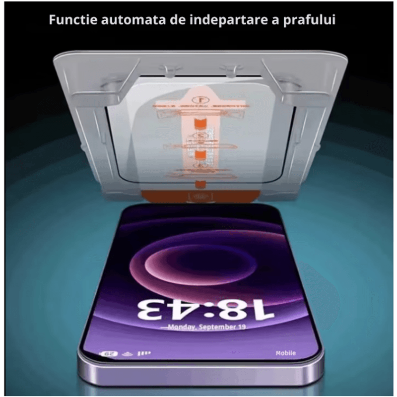 Laptop, Telefoane si Tablete - Telefoane mobile si accesorii - Accesorii Telefoane - Folii protectie telefoane - Folie sticla N2L Store® pentru iPhone 16 PRO, 9H+, Ultra Clear HD, kit de aplicare - Infinity.ro