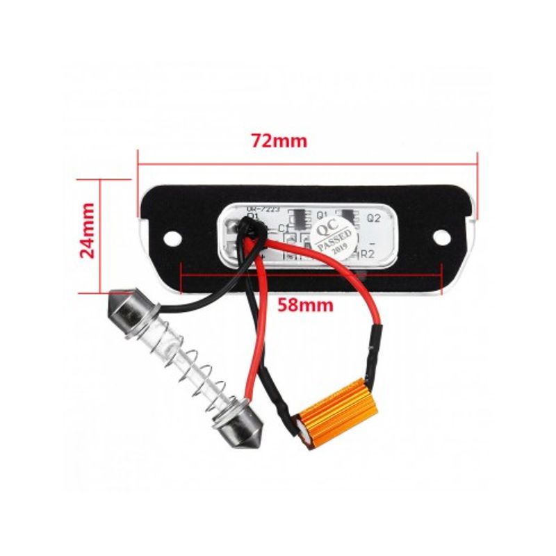 Auto si Moto - Piese auto si accesorii - Caroserie - Faruri, stopuri si proiectoare - Set 2 Lampi Numar Led Mercedes-Benz ML W164, R W251, GL X164 - Infinity.ro