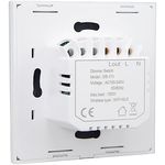 Casa si Gradina - Electrice - Distributie electrica si comanda - Intrerupatoare - Intrerupator Smart/Inteligent N2L Store®, Touch, Dimmer, Wi-Fi, Cu NUL, Sticla Securizata Tuya/Smart Life - Infinity.ro
