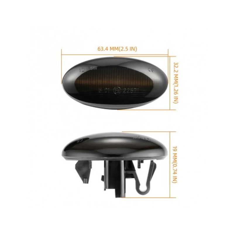 Auto si Moto - Piese auto si accesorii - Caroserie - Faruri, stopuri si proiectoare - Set 2 Semnalizari Aripa LED Citroen C1, C2, C3, C5, C6, Berlingo - BTLL-311-1 - Infinity.ro