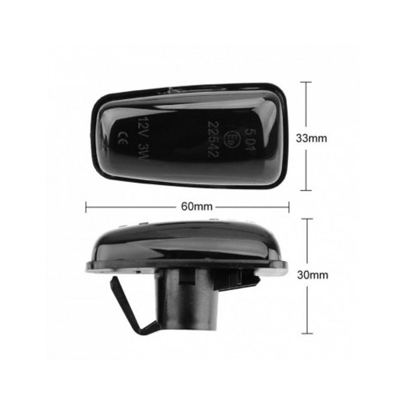 Auto si Moto - Piese auto si accesorii - Caroserie - Faruri, stopuri si proiectoare - Set 2 Semnalizari Aripa Peugeot 106, 306, 406, 806, Expert, Partner - BTLL-327-1 - Infinity.ro