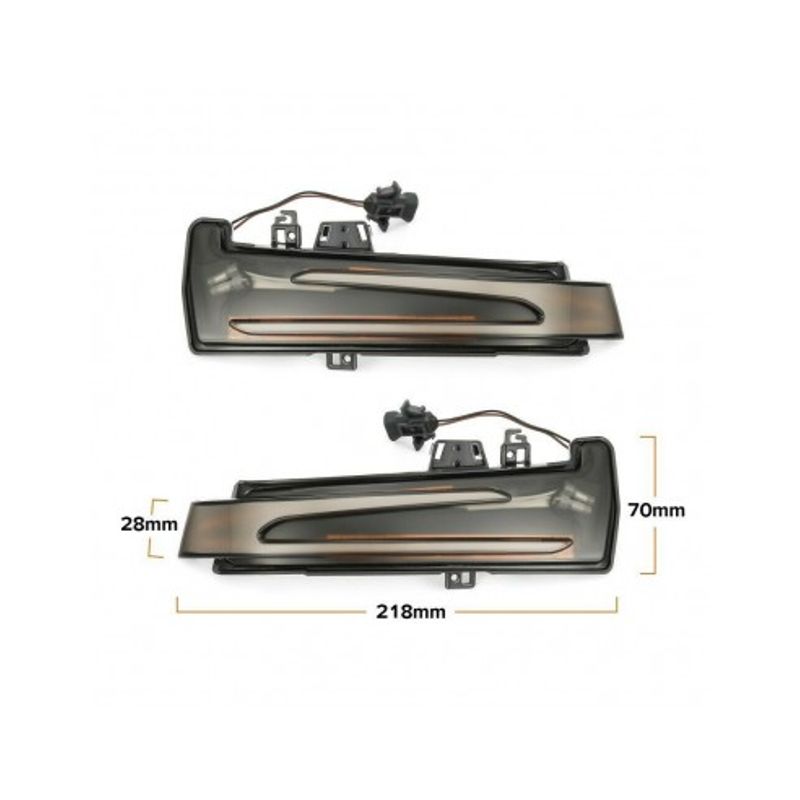 Auto si Moto - Piese auto si accesorii - Caroserie - Faruri, stopuri si proiectoare - Set 2 Semnalizari Led Oglinda Dinamice Mercedes W204, W212, W221, W218, GLA, GLK, CLS - Infinity.ro
