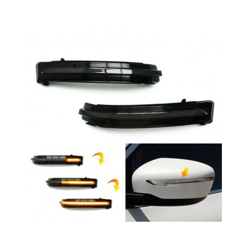 Auto si Moto - Piese auto si accesorii - Caroserie - Faruri, stopuri si proiectoare - Set 2 Semnalizari Led Oglinda Dinamice Nissan X-Trail, Qashqai, Murano, Pathfinder, Terra - Infinity.ro