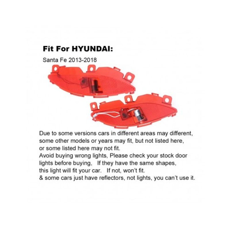 Auto si Moto - Piese auto si accesorii - Caroserie - Faruri, stopuri si proiectoare - Set 2 Lampi Logo Portiere Hyundai Santa Fe 2013-2018 - Infinity.ro