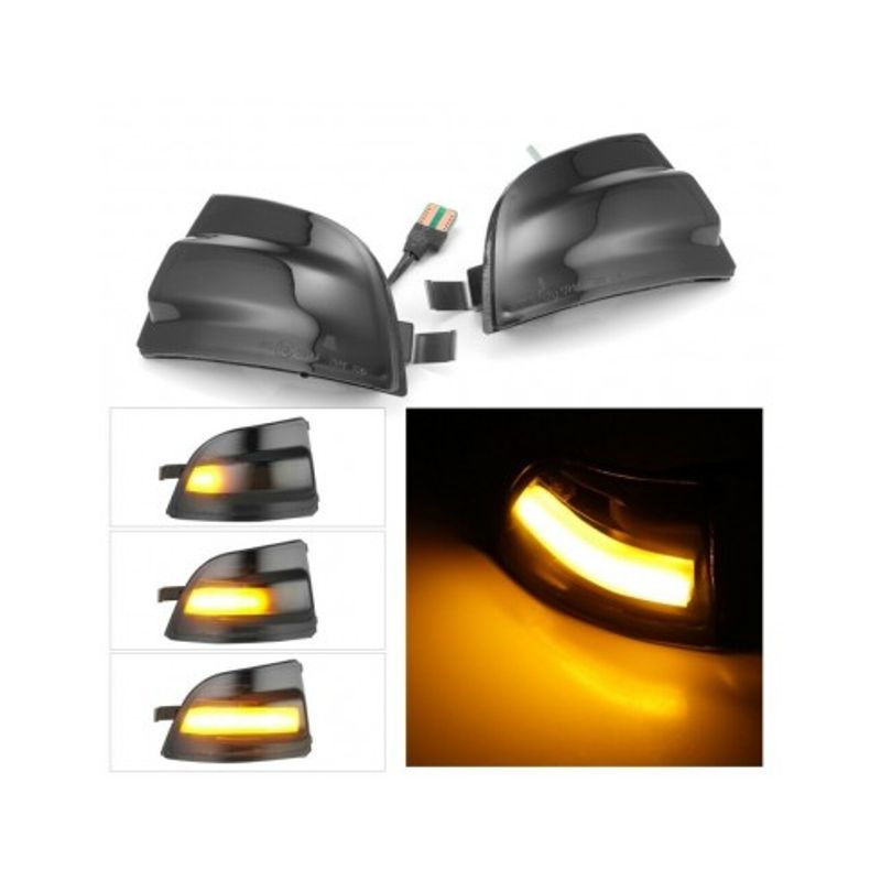 Auto si Moto - Piese auto si accesorii - Caroserie - Faruri, stopuri si proiectoare - Set 2 Semnalizari Led Oglinda Dinamice Ford Focus 2 MKII, C-Max - Infinity.ro