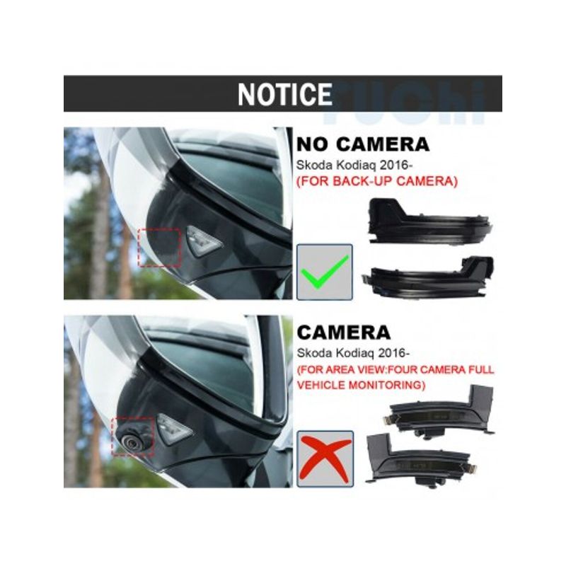 Auto si Moto - Piese auto si accesorii - Caroserie - Faruri, stopuri si proiectoare - Set 2 Semnalizari Led Oglinda Dinamice Skoda Kodiaq, Karoq - Infinity.ro