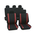 Auto si Moto - Intretinere auto - Huse auto - Set Huse Scaun Universale Samoa Petex Negru-Rosu - Infinity.ro