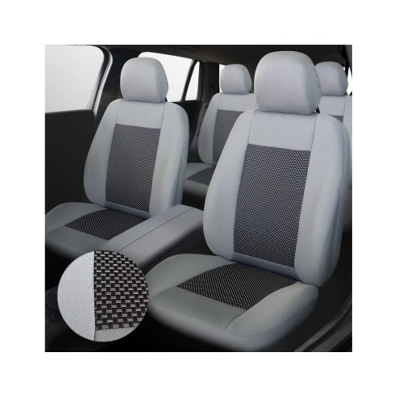 Auto si Moto - Intretinere auto - Huse auto - Set Huse Scaun Lux Gri Umb4, Universale, Umbrella - Infinity.ro