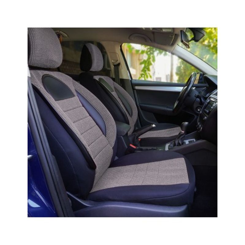 Auto si Moto - Intretinere auto - Huse auto - Set Huse Scaun Racing Gri Negru, Universale, Umbrella - Infinity.ro