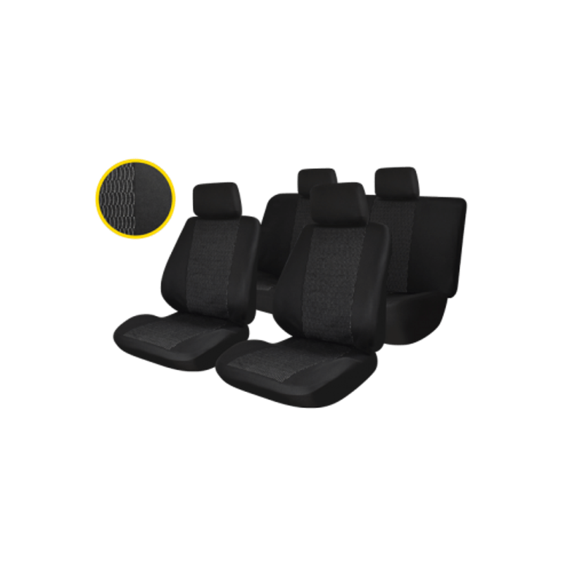 Auto si Moto - Intretinere auto - Huse auto - Set huse scaun Traffic Negru, Profiller - Infinity.ro