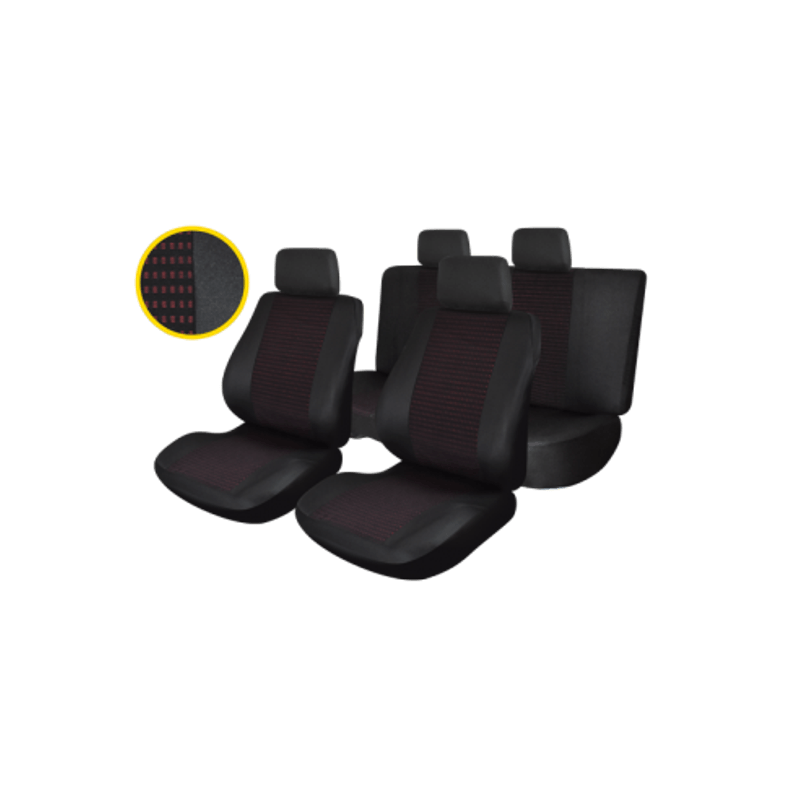 Auto si Moto - Intretinere auto - Huse auto - Set huse scaun Traffic Rosu, Profiller - Infinity.ro