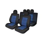 Auto si Moto - Intretinere auto - Huse auto - Set Huse Scaun Premium Lux Albastru, Universale, Umbrella - Infinity.ro