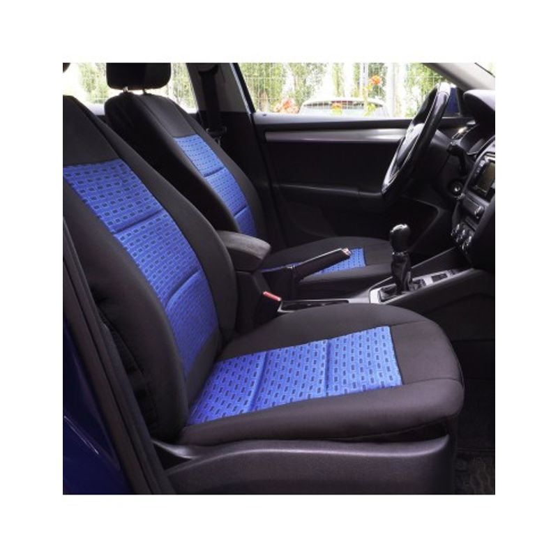 Auto si Moto - Intretinere auto - Huse auto - Set Huse Scaun Premium Lux Albastru, Universale, Umbrella - Infinity.ro