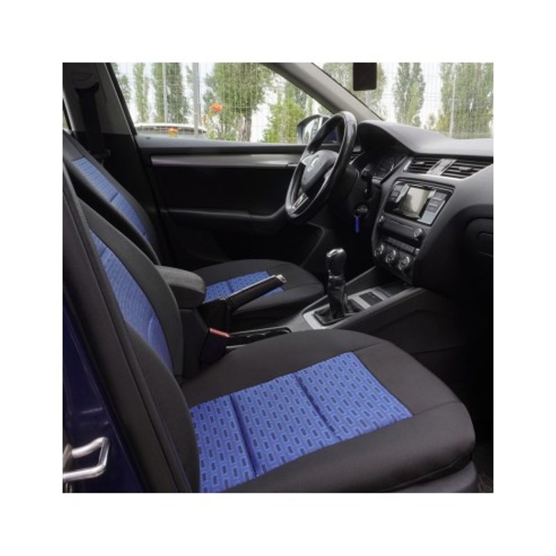 Auto si Moto - Intretinere auto - Huse auto - Set Huse Scaun Premium Lux Albastru, Universale, Umbrella - Infinity.ro