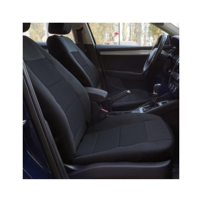 Auto si Moto - Intretinere auto - Huse auto - Set Huse Scaun Premium Lux Negru Umb1, Universale, Umbrella - Infinity.ro