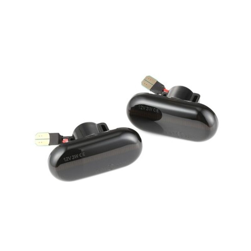 Auto si Moto - Piese auto si accesorii - Caroserie - Faruri, stopuri si proiectoare - Set 2 Semnalizari Aripa LED cu sticla fumurie pentru Smart Fortwo (453) - Infinity.ro