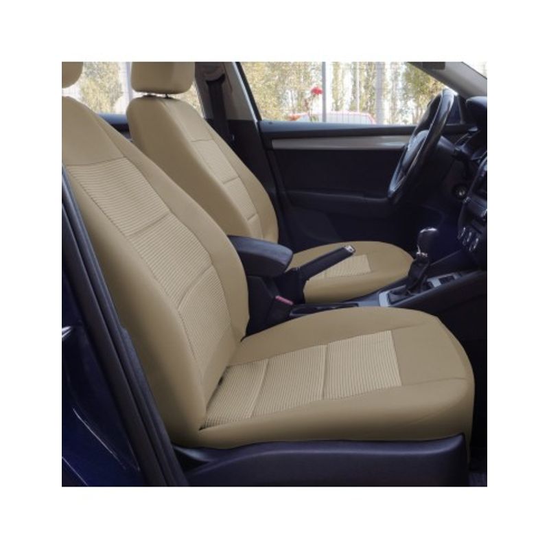 Auto si Moto - Intretinere auto - Huse auto - Set Huse Scaun Premium Lux Bej, Universale, Umbrella - Infinity.ro