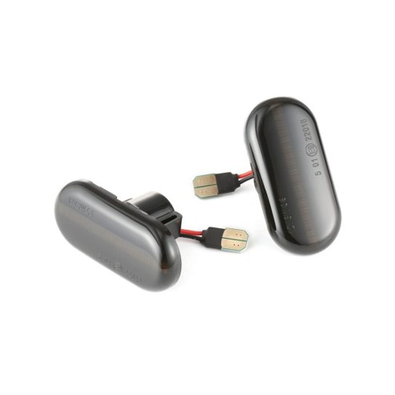 Auto si Moto - Piese auto si accesorii - Caroserie - Faruri, stopuri si proiectoare - Set 2 Semnalizari Aripa LED cu sticla fumurie pentru Smart Fortwo (453) - Infinity.ro