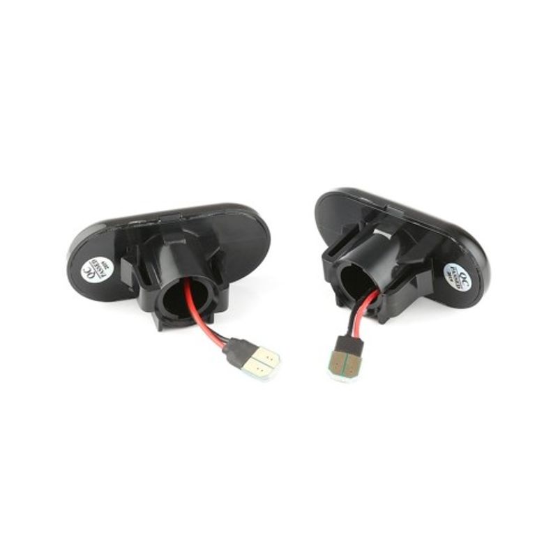 Auto si Moto - Piese auto si accesorii - Caroserie - Faruri, stopuri si proiectoare - Set 2 Semnalizari Aripa LED cu sticla fumurie pentru Smart Fortwo (453) - Infinity.ro