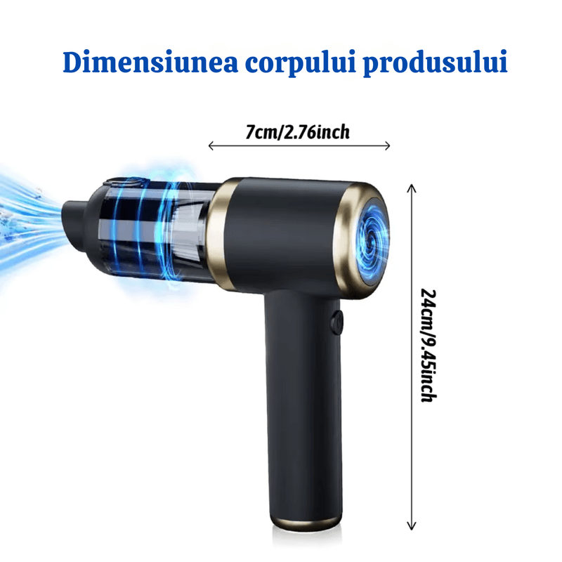 Auto si Moto - Intretinere auto - Aspiratoare auto - Aspirator Auto Wireless 4 in 1 N2L Store®, 10000 PA, Motor Brushless, 50000 RPM, Suflare/Vacuum, HEPA - Infinity.ro