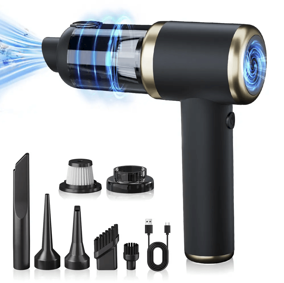 Aspirator Auto Wireless 4 in 1 N2L Store®, 10000 PA, Motor Brushless, 50000 RPM, Suflare/Vacuum, HEPA
