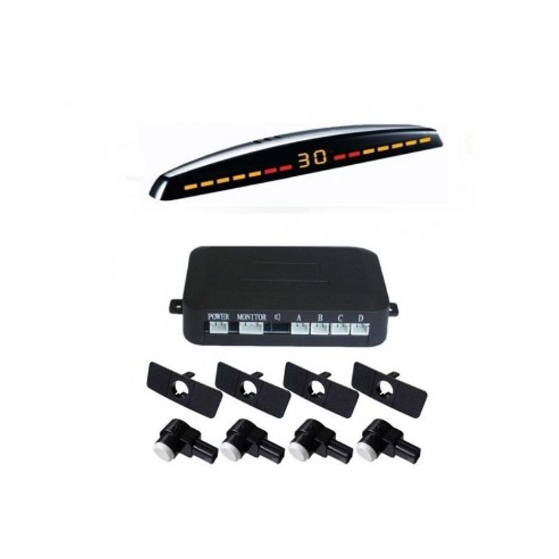 Auto si Moto - Electronice auto - Senzori de parcare - Senzori parcare cu display LED S309 tip OEM de 16.5mm Negru - Infinity.ro