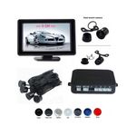 Auto si Moto - Electronice auto - Senzori de parcare - Senzori parcare cu camera video si display LCD de 4.3" T24 Negru Mat - Infinity.ro
