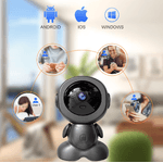 Casa si Gradina - Mobilier - Mobilier copii - Monitoare video copii - Baby Monitor/Camera Robot N2L Store®, HD 1080P, WiFi, IR Noapte, Bidirectional, Rotire 355°/75°, Card SD 64GB - Infinity.ro