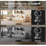Casa si Gradina - Mobilier - Mobilier copii - Monitoare video copii - Baby Monitor/Camera Robot N2L Store®, HD 1080P, WiFi, IR Noapte, Bidirectional, Rotire 355°/75°, Card SD 64GB - Infinity.ro