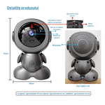 Casa si Gradina - Mobilier - Mobilier copii - Monitoare video copii - Baby Monitor/Camera Robot N2L Store®, HD 1080P, WiFi, IR Noapte, Bidirectional, Rotire 355°/75°, Card SD 64GB - Infinity.ro